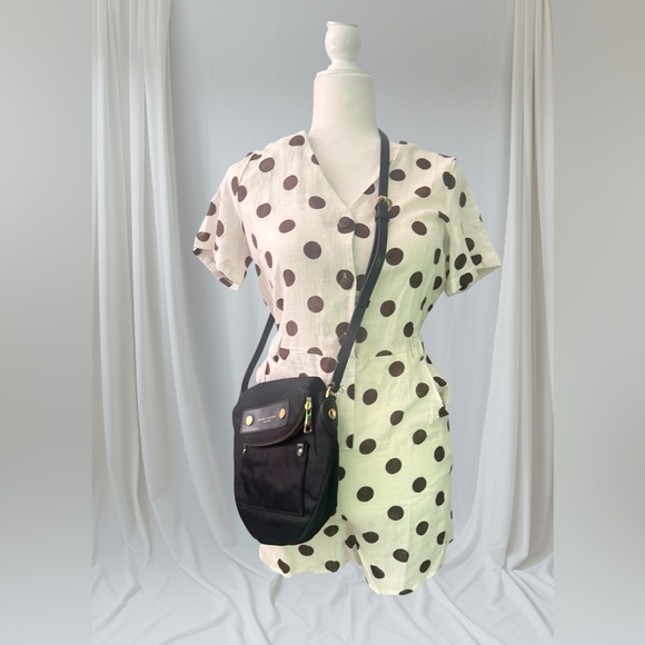 Polka Dot Button-Up Jumpsuit - Picture 2 of 3